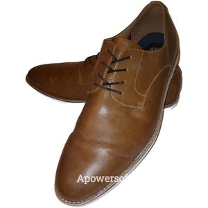 H&M Men's Oxford lace up tan dress shoes in size 10